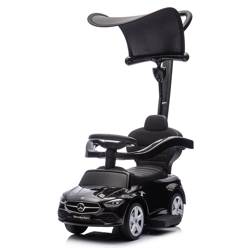 足けり乗用玩具 メルセデス ベンツ Cクラス  日よけ 舵取りバー 付 乗用玩具